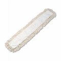 Pinpoint 48 W x 5 D in. Industrial Dust Mop Head - Hygrade Cotton - White PI3205460